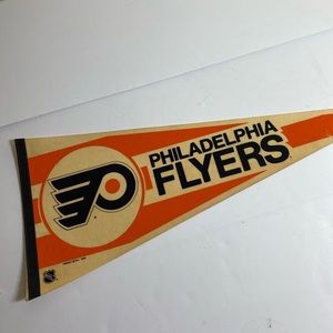 Vintage 80s NHL Philadelphia Flyers Pennant
